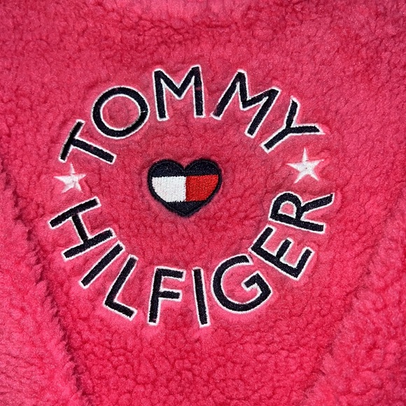 Tommy Hilfiger girls Pink Sherpa Sweater Sweat Shirt Size 3T - Picture 4 of 6